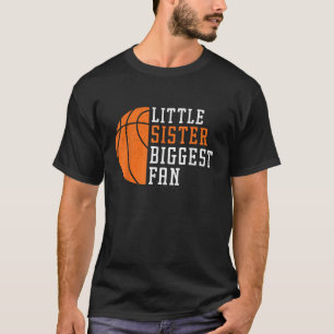 Kleine Zus Grootste Fan Basketbal Zuster Cheer T-shirt