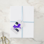 Kleine Zus Paarse Pony Cadeaulabel (Met Touw)