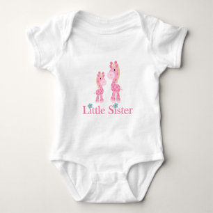 Kleine Zus Roze Giraffes Romper