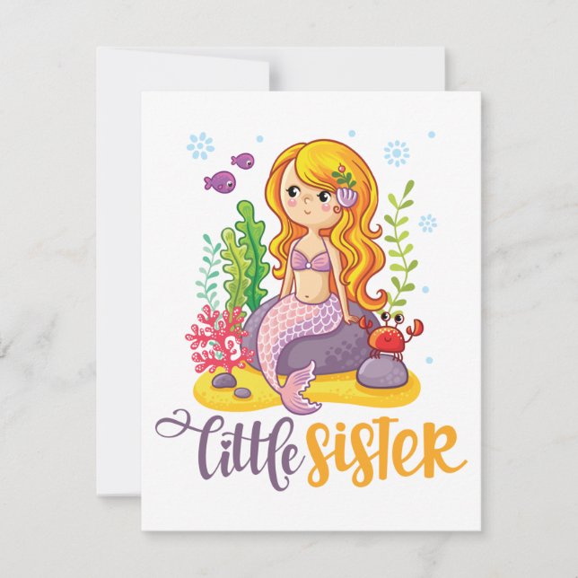 Kleine zus 🧜‍♀️ Zeemeermin (Voorkant)