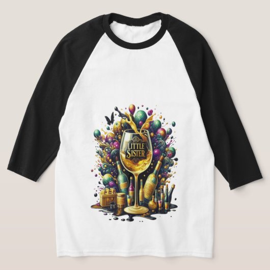 Kleine zusje Het is Fiesta Tijd T-shirt (Laagn)