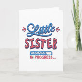 Kleine zusje lopend kaart (Voorkant)