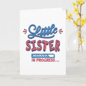 Kleine zusje lopend kaart (Gele Bloem)