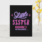 Kleine zusje lopend kaart (Gele Bloem)