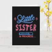 Kleine zusje lopend kaart (Gele Bloem)