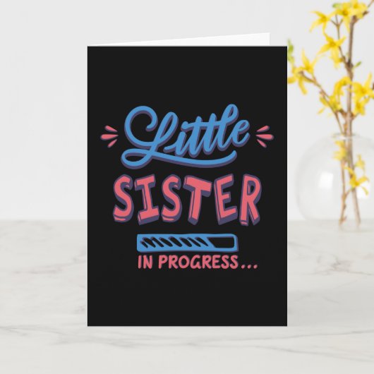 Kleine zusje lopend kaart (Gele Bloem)