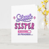 Kleine zusje lopend kaart (Gele Bloem)