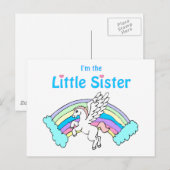 kleine zusje van unicorn briefkaart (Voorkant / Achterkant)