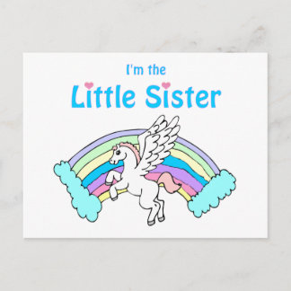 kleine zusje van unicorn briefkaart
