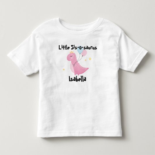 Kleine zusjes-saurus kinder shirts (Voorkant)