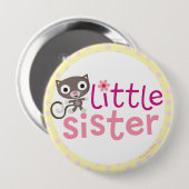 kleine zuster Badge/Button Ronde Button 4,0 Cm (Voorkant /achterkant)