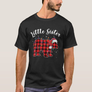 Kleine zuster Beer Buffalo Red-Pset familie Christ T-shirt