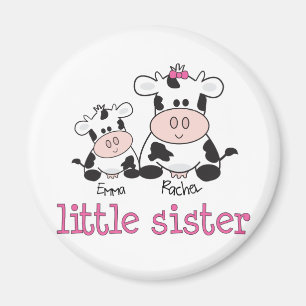Kleine zuster Cow T-shirt Magneet