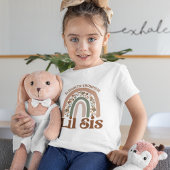 Kleine zuster Custom Boho Rainbow Pregnering onthu Kinder Shirts