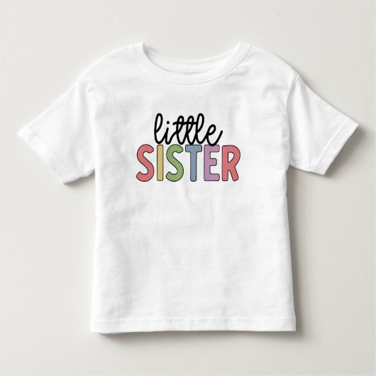 Kleine zuster Cute Matching Siblings Baby Kinder Shirts (Voorkant)