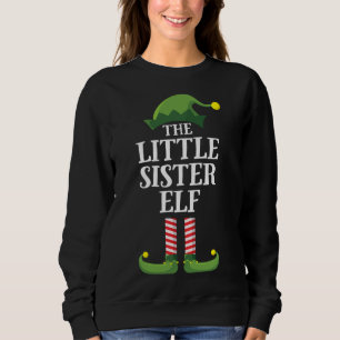 Kleine zuster Elf Matching Family Kerstmeisjes Trui