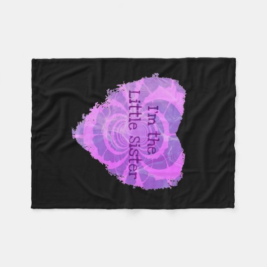 Kleine zuster fleece deken (Voorkant (Horizontaal))