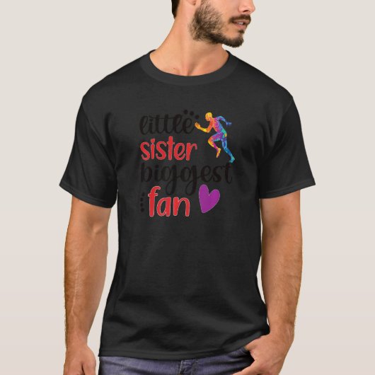 Kleine zuster-grootst ventilatorspoor en veldzuste t-shirt (Voorkant)