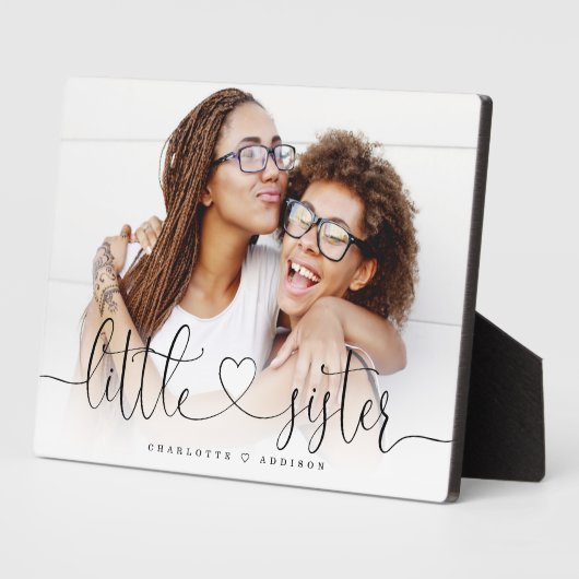 kleine zuster-hardehandschrift voor zusfoto's fotoplaat (Zijkant)