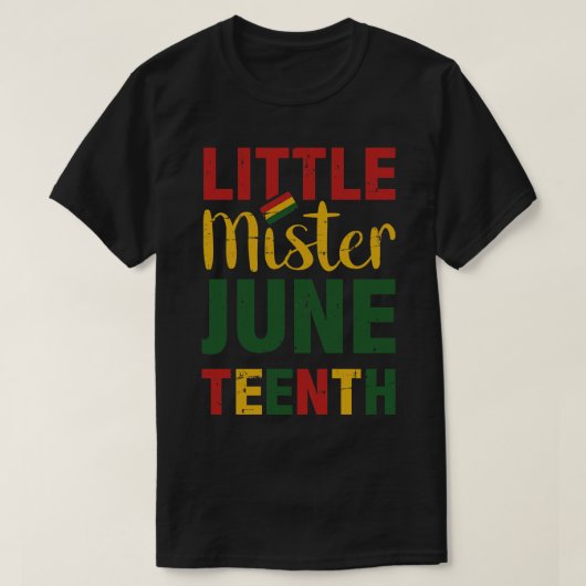 Kleine zuster junettiende die de afrikaanse vrijla t-shirt (Design voorkant)