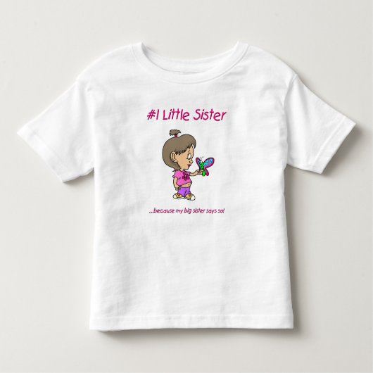 Kleine zuster kinder shirts (Voorkant)