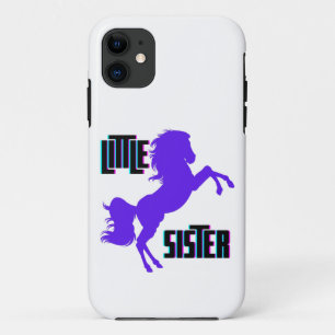 Kleine zuster Paarse Pony Case-Mate iPhone Case