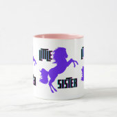 Kleine zuster Paarse Pony Mok (Midden)