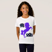 Kleine zuster Paarse Pony T-shirt (Voorkant volledig)