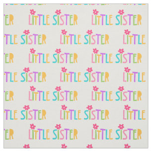 Kleine zuster Pattern Fabric Stof