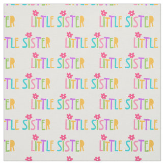 Kleine zuster Pattern Fabric Stof