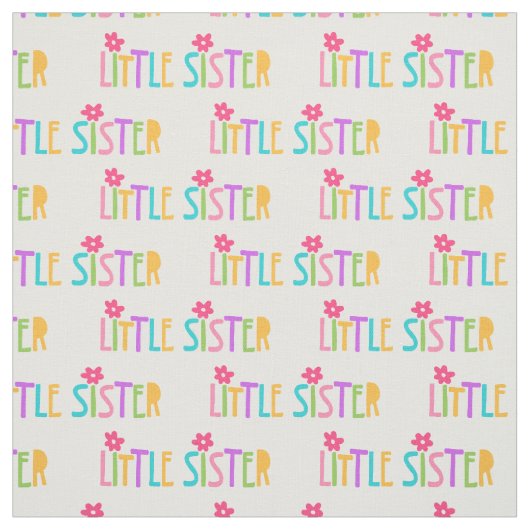 Kleine zuster Pattern Fabric Stof (Swatch)