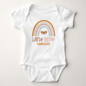 Kleine zuster Persoonlijke naam Cute Rainbow Romper (Voorkant)