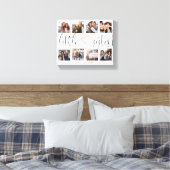 Kleine zuster Script Gift for Sister Photo Collage Canvas Afdruk (Insitu (Slaapkamer))