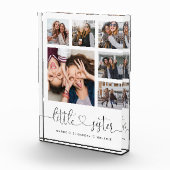 Kleine zuster Script Gift for Sister Photo Collage Fotoblokken (Rechts)