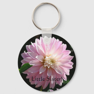Kleine zuster, sleutelketen Roze Dahlia Flowers Fl Sleutelhanger