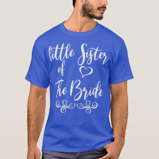 Kleine zuster van Bride & Groom Wedding Matching T-shirt