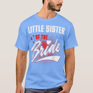 Kleine zuster van de bruidbruidende partij t-shirt