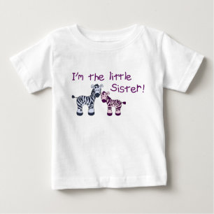 Kleine zuster (van een grote broer) t-shirt met Ze