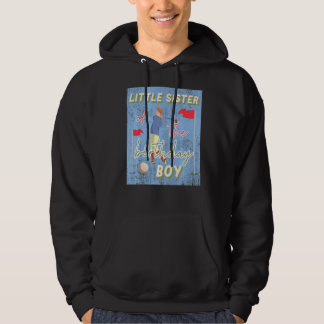 Kleine zuster van het Birthday Boy Golf-thema dat  Hoodie