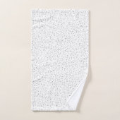 Kleine zwart-wit, grijs- en crèmekleurige Stippen  Bad Handdoek (Handdoek)