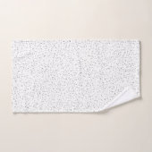 Kleine zwart-wit, grijs- en crèmekleurige Stippen  Bad Handdoek (Handdoek)