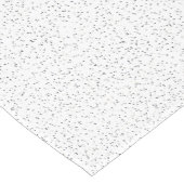 Kleine zwart-wit, grijs- en crèmekleurige Stippen Korte Tafelloper (Hoek)