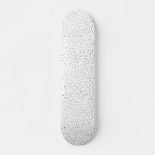 Kleine zwart-wit, grijs- en crèmekleurige Stippen Persoonlijk Skateboard
