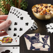 Kleine zwart-witpop pokerkaarten (Insitu)