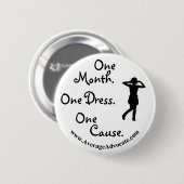 Kleine zwarte Button (gemiddelde advocaat) (Voorkant /achterkant)