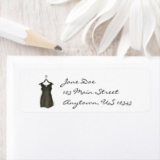 Kleine zwarte cocktail Dress Hanger Mode Labels (Insitu)