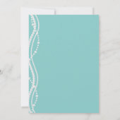 Kleine zwarte dress Blue Glam Vrijgezellenfeest Kaart (Achterkant)