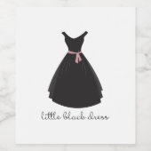 Kleine zwarte dress wijn etiket (Enkel label)