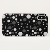 Kleine zwarte en witte pooldots Case-Mate iPhone case (Achterkant (horizontaal))