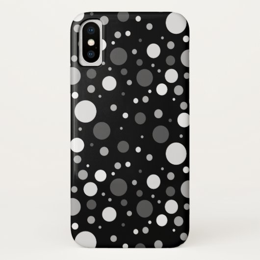 Kleine zwarte en witte pooldots Case-Mate iPhone case (Achterkant)